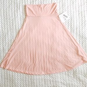 NWT Lularoe XS Azure Skirt Pink Yellow